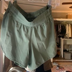 Turquoise lululemon shorts